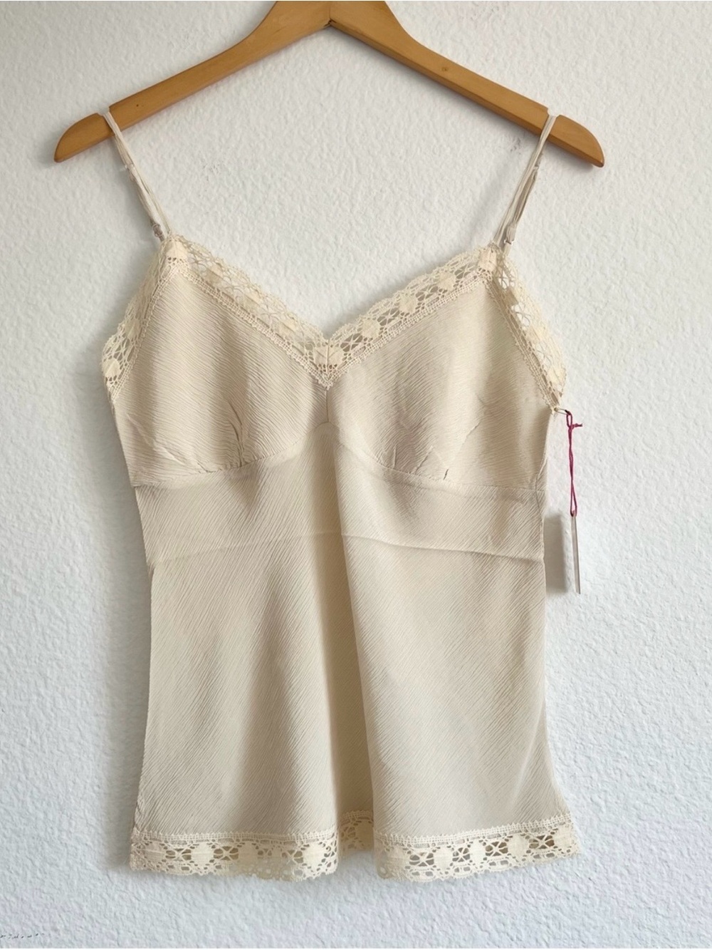 Gold Hawk 💯 Silk Ivory Camisole